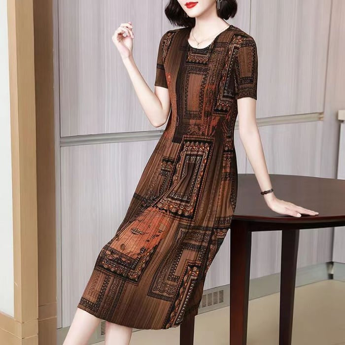 Marcatino™ | Elegante Geplooid Jurk Voo Dames