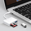 Marcatino™ CardReader: 3 in 1 Dubbel Poort Gadget Kaart Lezer
