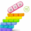 PillOrganizer 1+1 GRATIS: Draagbare Pilorganizer Dagelijkse En Wekelijkse Medicijnopslag