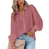 Marcatino™ CasualBlouse: Vrouwen Oversized Casual Blouse met Lange Pofmouw