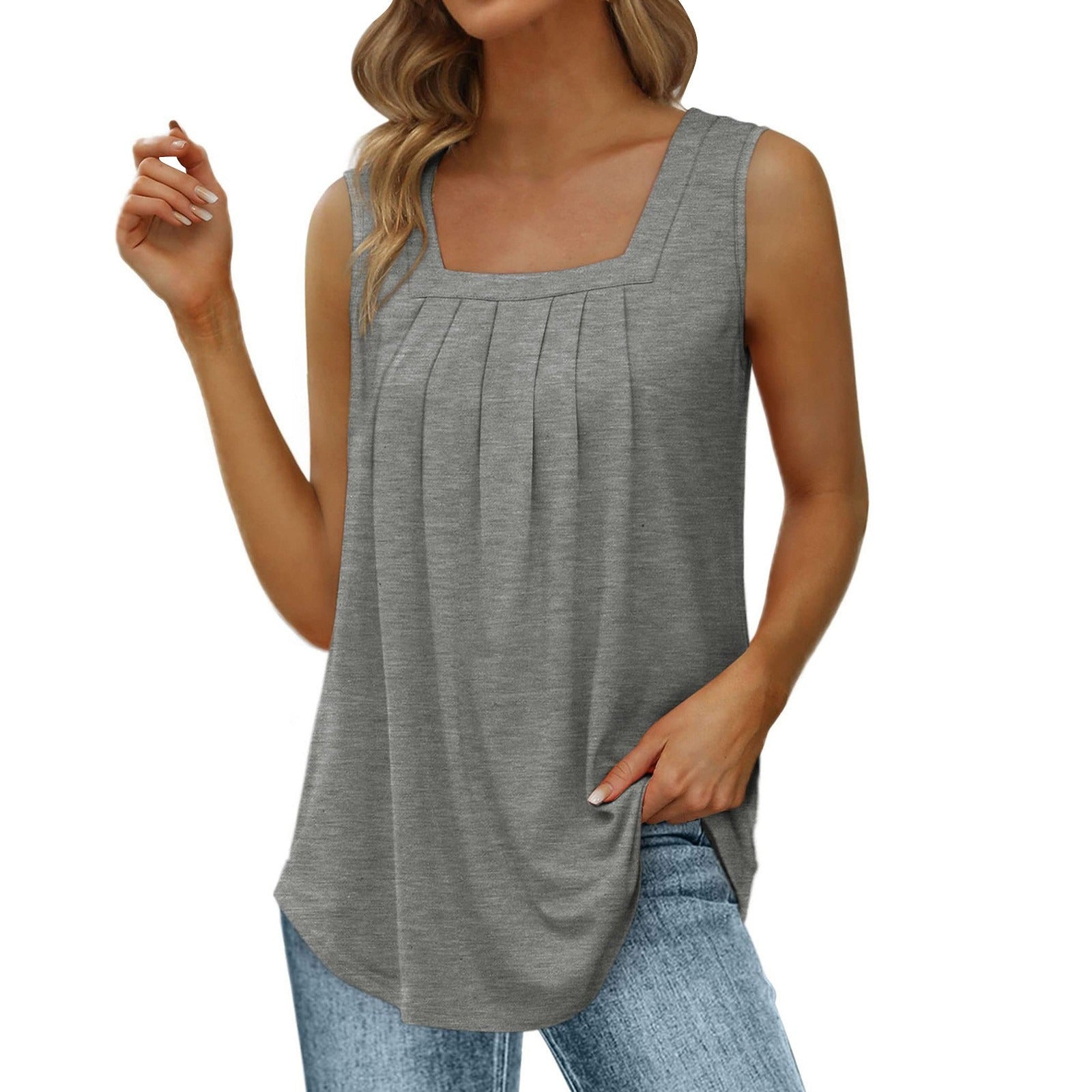 Marcatino™ | Vierkante Hals Mouwloze Tank Top