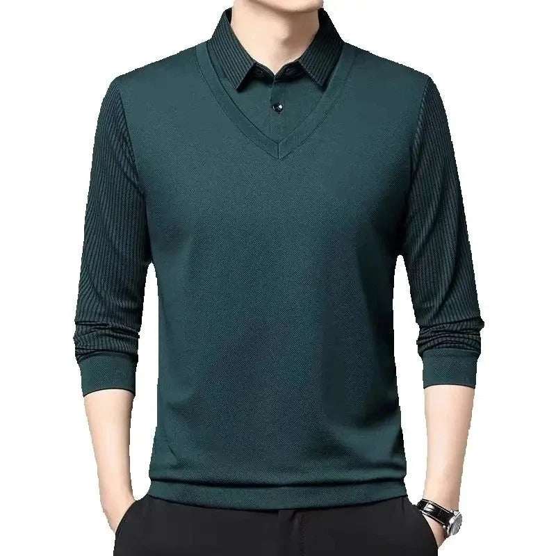 Marcatino™ | Elegantie Poloshirt Met Lange Mouwen