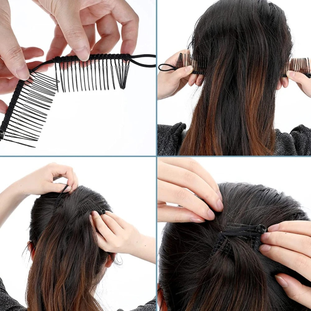 HairClip 2+1 GRATIS - Banana Klassieke Rekbare 20 Tanden Retro Haarclip
