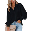 Marcatino™ CasualBlouse: Vrouwen Oversized Casual Blouse met Lange Pofmouw