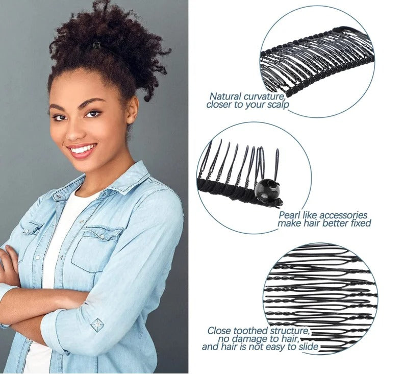 HairClip 2+1 GRATIS - Banana Klassieke Rekbare 20 Tanden Retro Haarclip