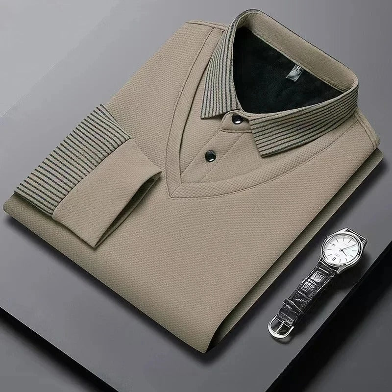 Marcatino™ | Elegantie Poloshirt Met Lange Mouwen