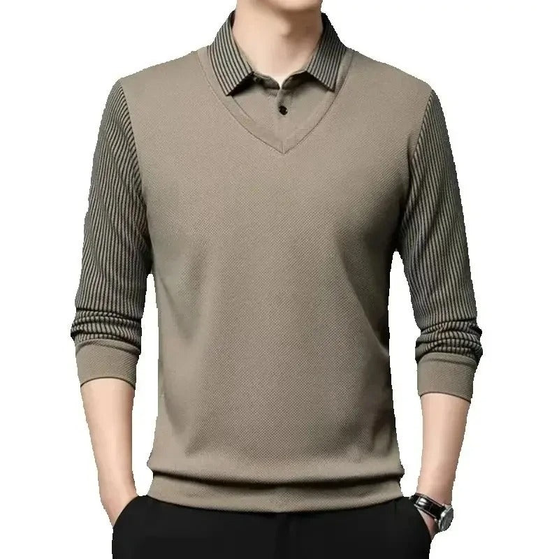 Marcatino™ | Elegantie Poloshirt Met Lange Mouwen