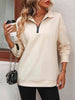 Marcatino™ | Loshangende Schouders met Rits Sweatshirt