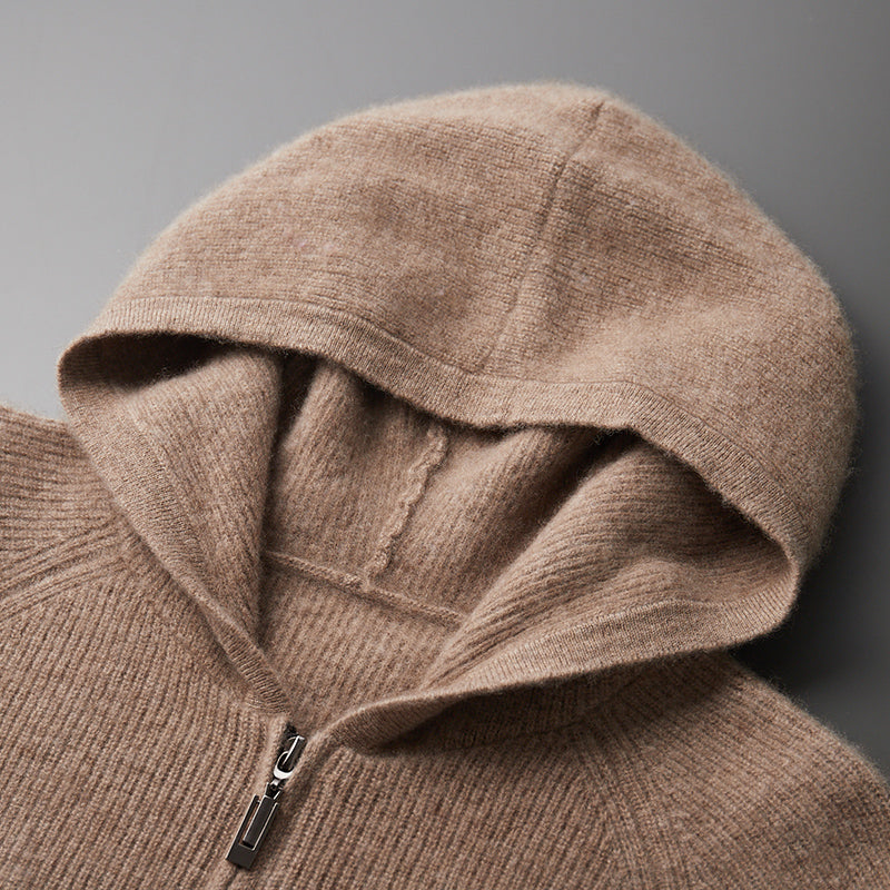 Marcatino™ | Herfst en Winter Verdikt Gebreid Herenvest met Capuchon