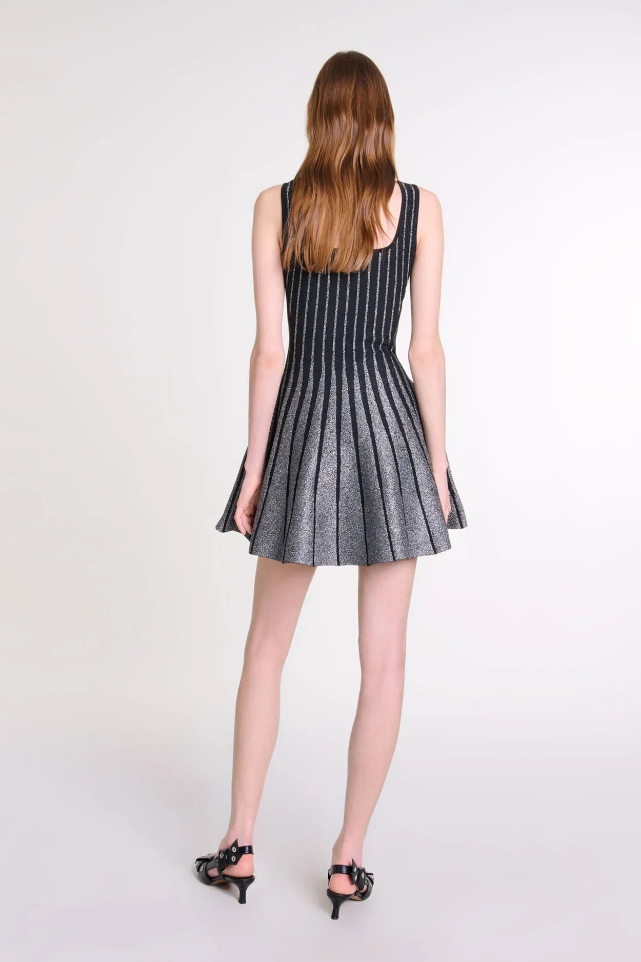 Marcatino™ | Raster Gebreide Mini Jurk