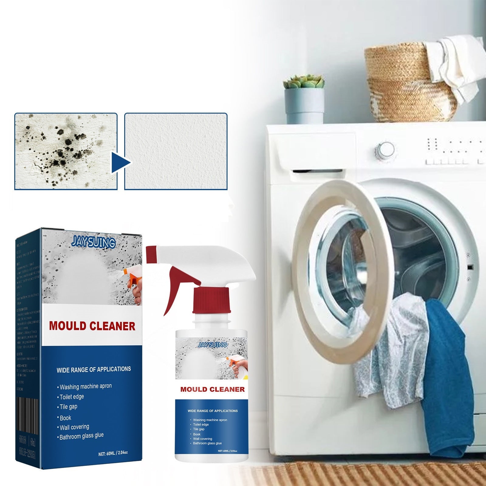 MoldSpray 1+1 GRATIS: Anti Schimmel Reinigen Schuim Spuiten