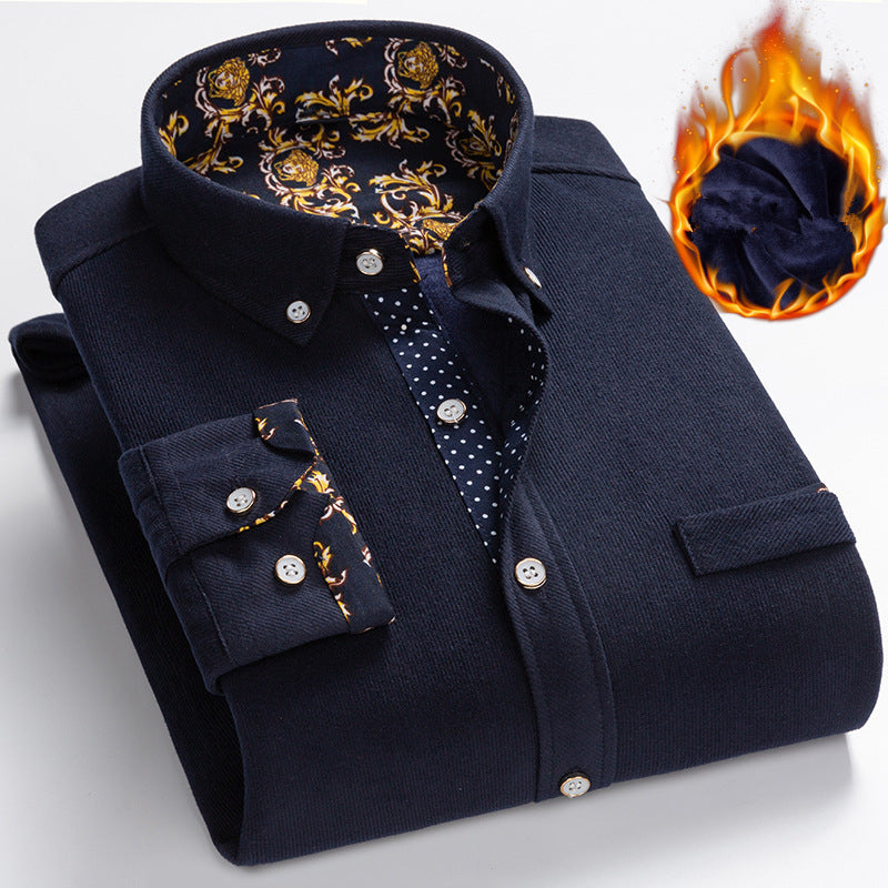 Marcatino™ | Herfst en Winter Effen Kleur Corduroy Heren Casual Shirt