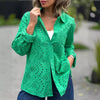 Marcatino™ SpringShirt: Vrouwen Kanten Borduurwerk Blouse Streetwear Overhemd