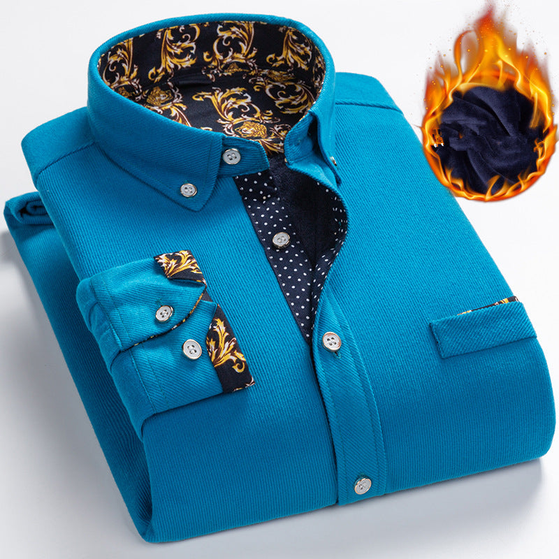Marcatino™ | Herfst en Winter Effen Kleur Corduroy Heren Casual Shirt