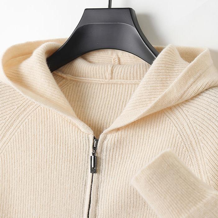 Marcatino™ | Herfst en Winter Verdikt Gebreid Herenvest met Capuchon