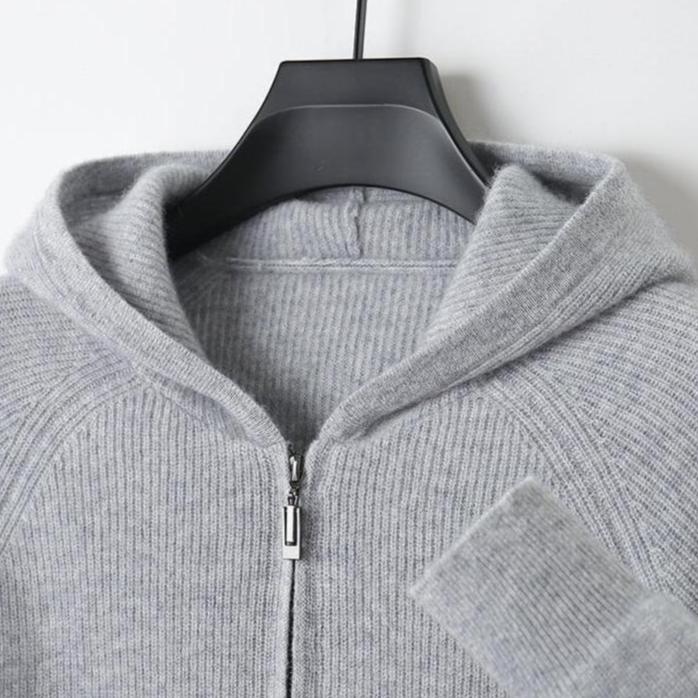 Marcatino™ | Herfst en Winter Verdikt Gebreid Herenvest met Capuchon