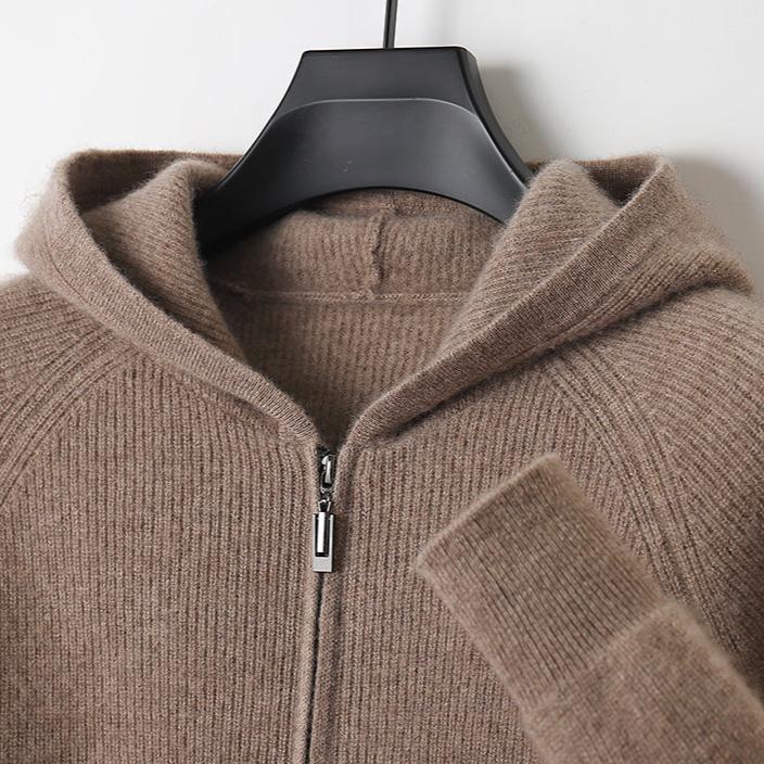 Marcatino™ | Herfst en Winter Verdikt Gebreid Herenvest met Capuchon