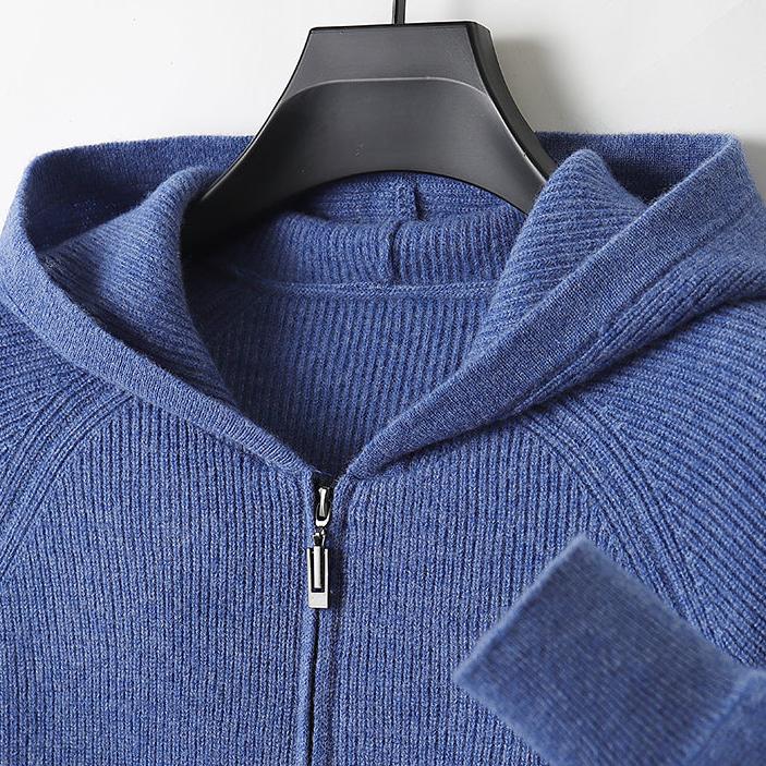 Marcatino™ | Herfst en Winter Verdikt Gebreid Herenvest met Capuchon