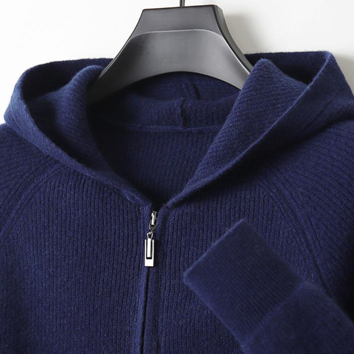Marcatino™ | Herfst en Winter Verdikt Gebreid Herenvest met Capuchon