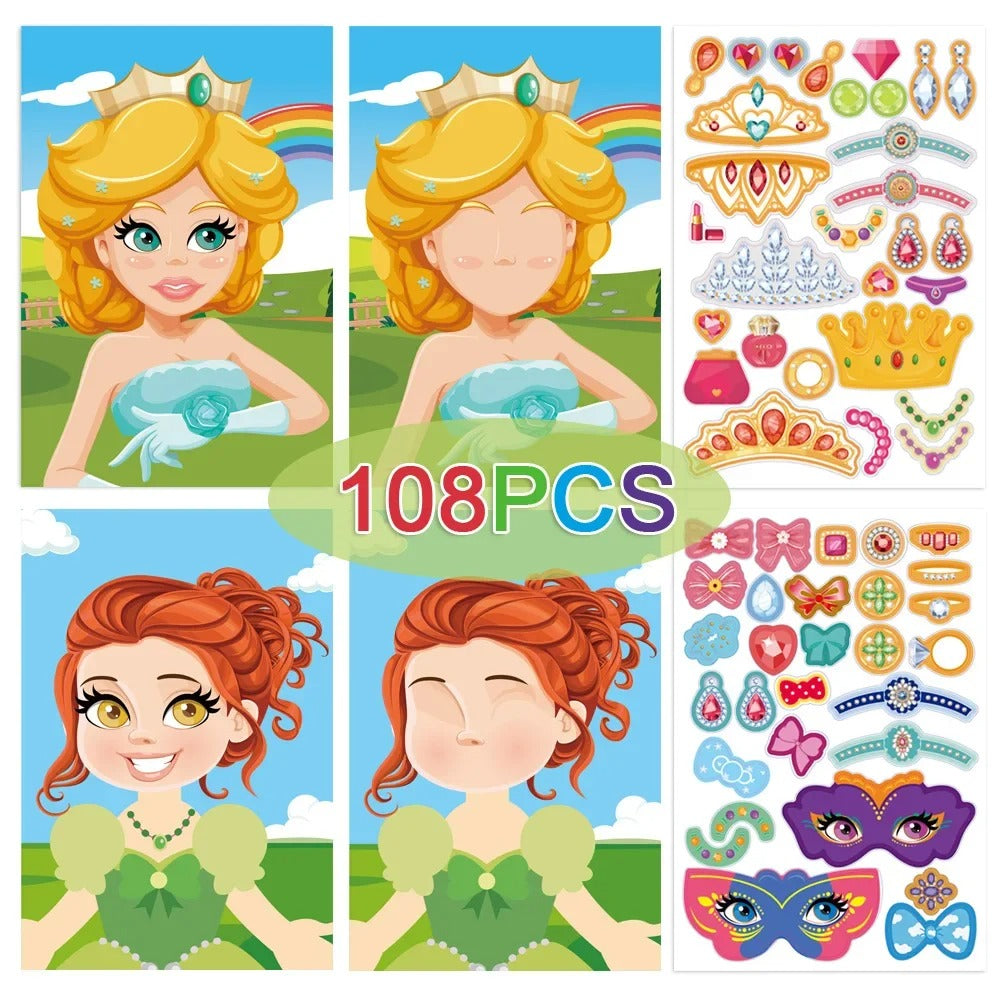 StickersBook 2+1 GRATIS: DIY Stickerboek Knutselen Voor Jongens En Meisjes