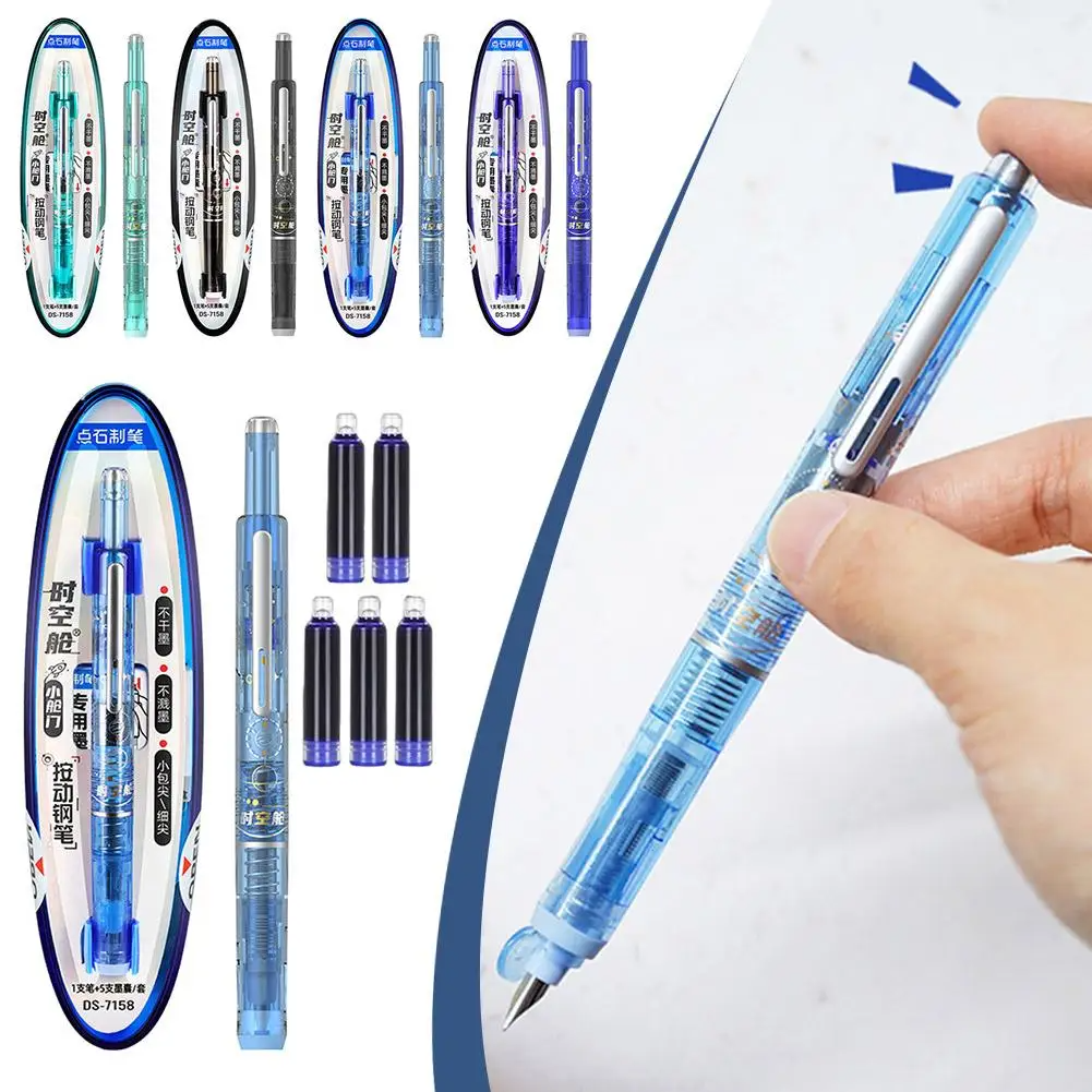 RetractablePen - Navulbare En Intrekbare Vulpen Met Inktpatronen