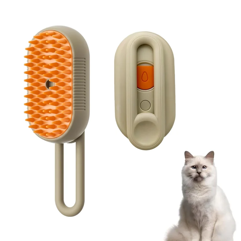 PetBrush: 3-in-1 Huisdieren Verzorging Stoom- En Massageborstel