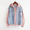 Marcatino™ | Vintage Denim Split Capuchon Casual Jas
