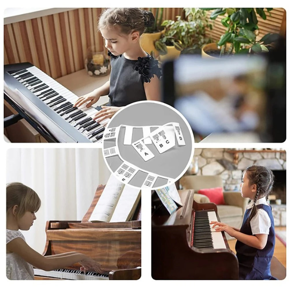 Marcatino™ KeyboardLabel - Verwijderbaar Piano en Toetsenbord Siliconen Etiket