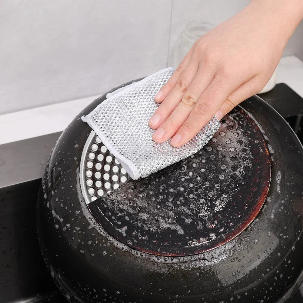 MultiScrub 5+5 GRATIS: Multifunctionele, Krasvrije Keuken Scrubspad