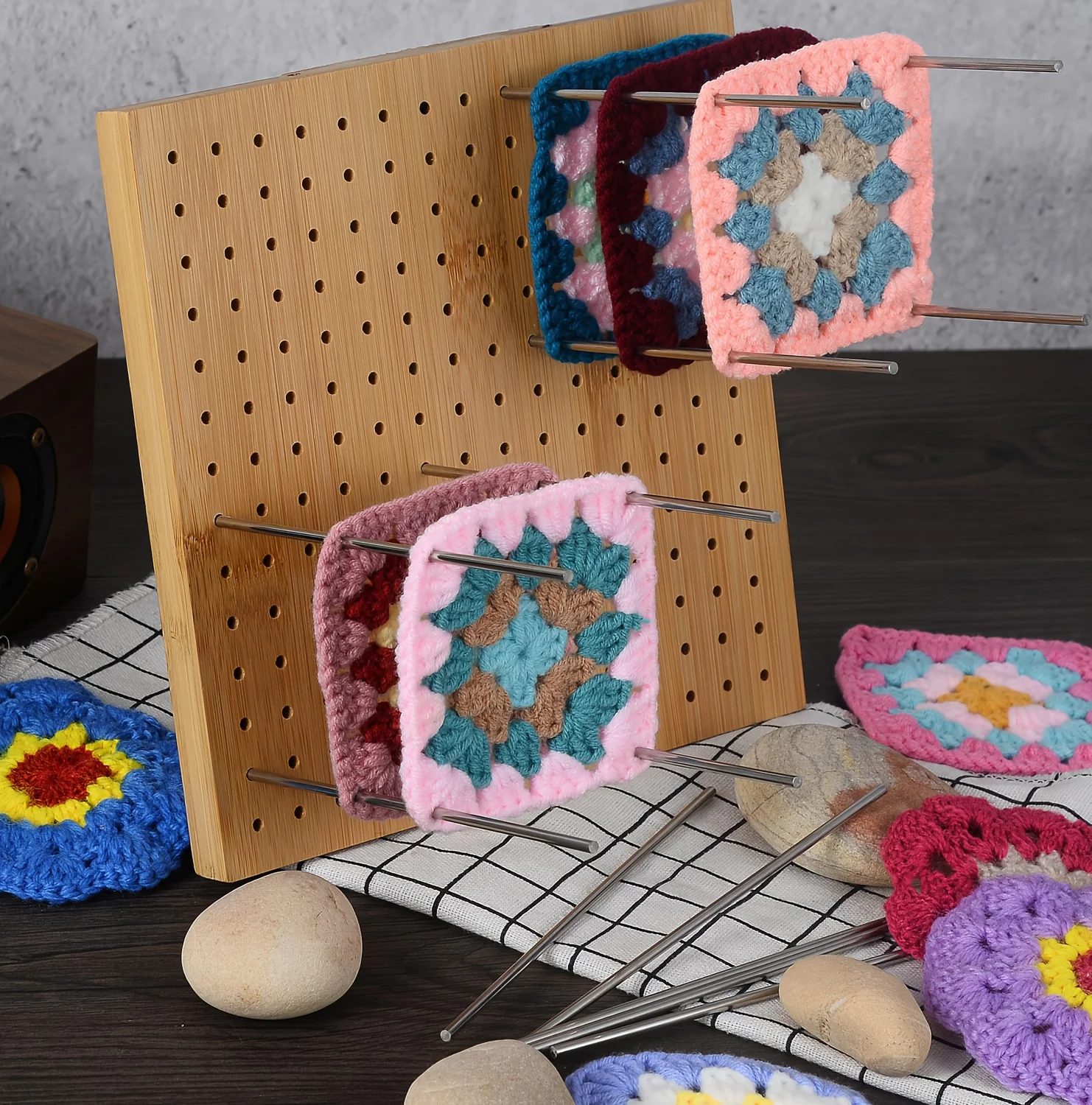CrochetFun: Vierkante Brei Haakgidskaarten en Blokbordset