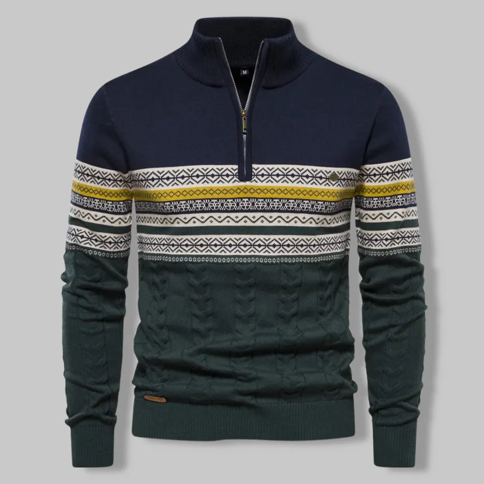Marcatino™ |  Sweater Met Kwart Rits Voor Heren