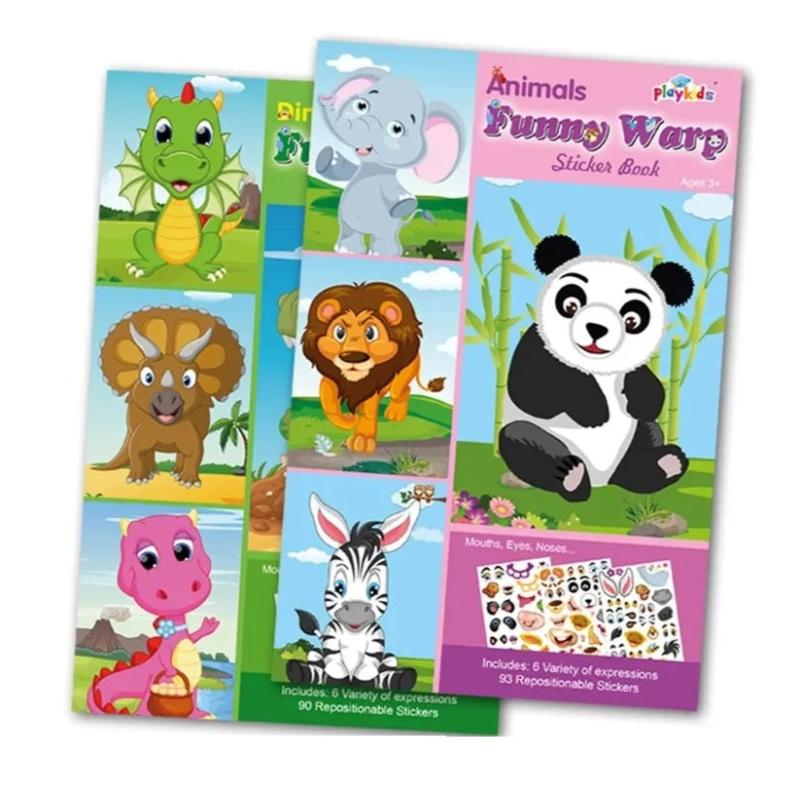 StickersBook 2+1 GRATIS: DIY Stickerboek Knutselen Voor Jongens En Meisjes