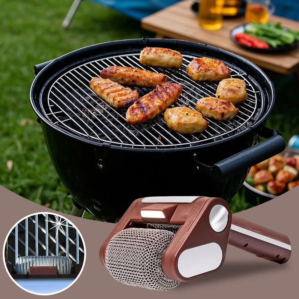 GrillCleaner: Oplaadbare Eelektrische Borstelloze Grillreinigerroller