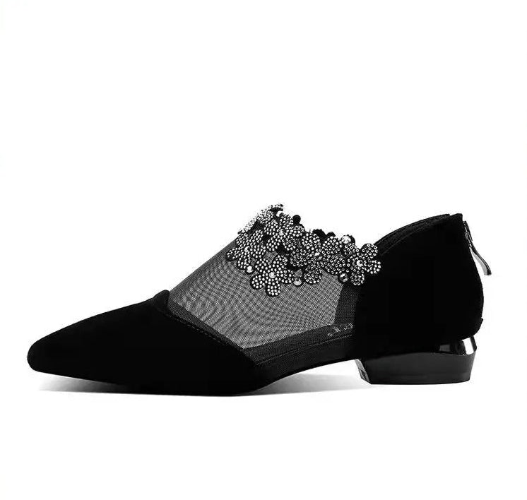 Marcatino™ LaceSandals: Dikke Hakken Mesh Sexy Dames Sandalen