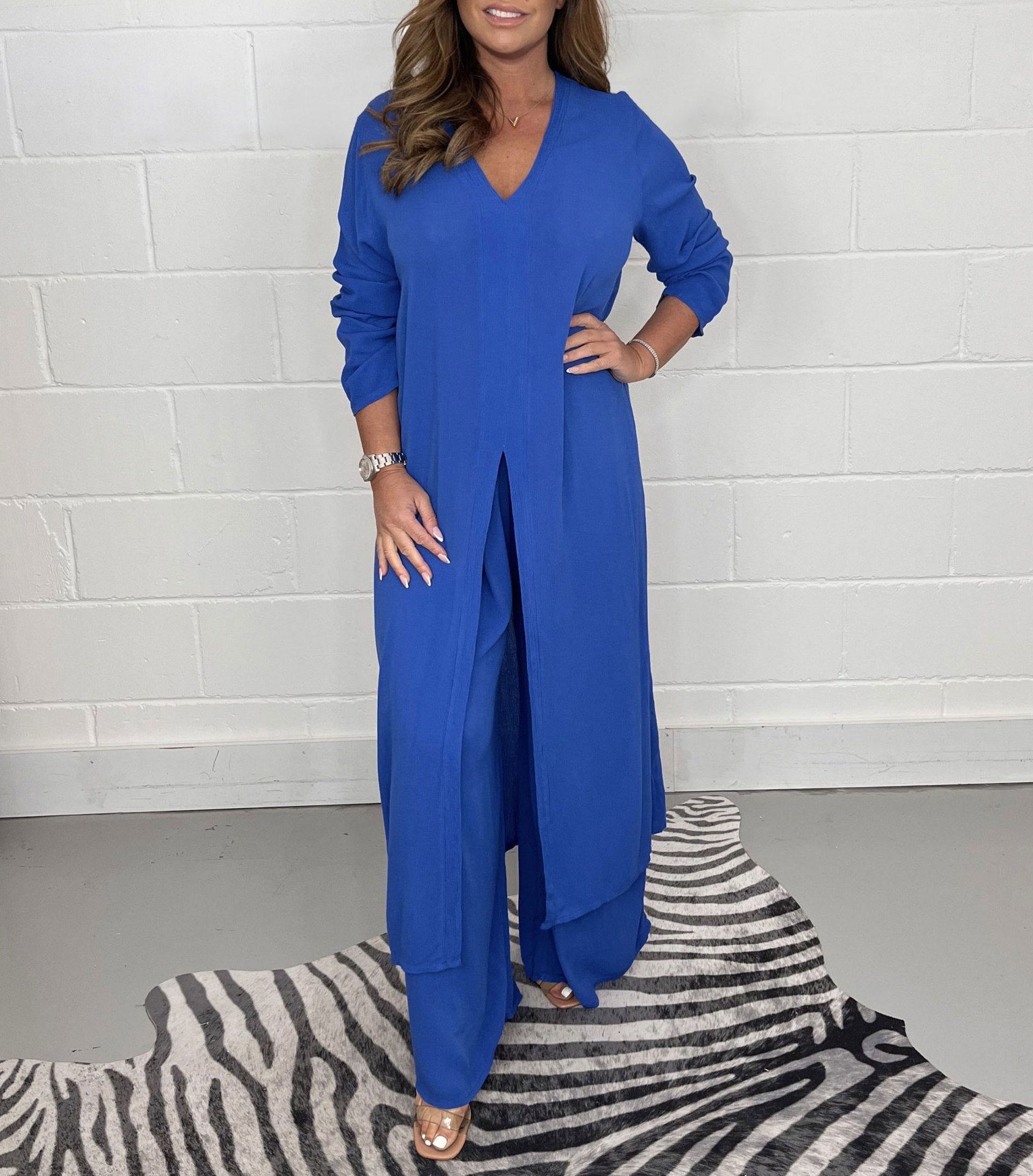 Marcatino™ | Casual 2-Delig Pak met Lange Top en Bijpassende Broek