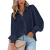 Marcatino™ CasualBlouse: Vrouwen Oversized Casual Blouse met Lange Pofmouw