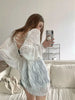 CHIC™ | Gebreide V-Hals Zonwering Top