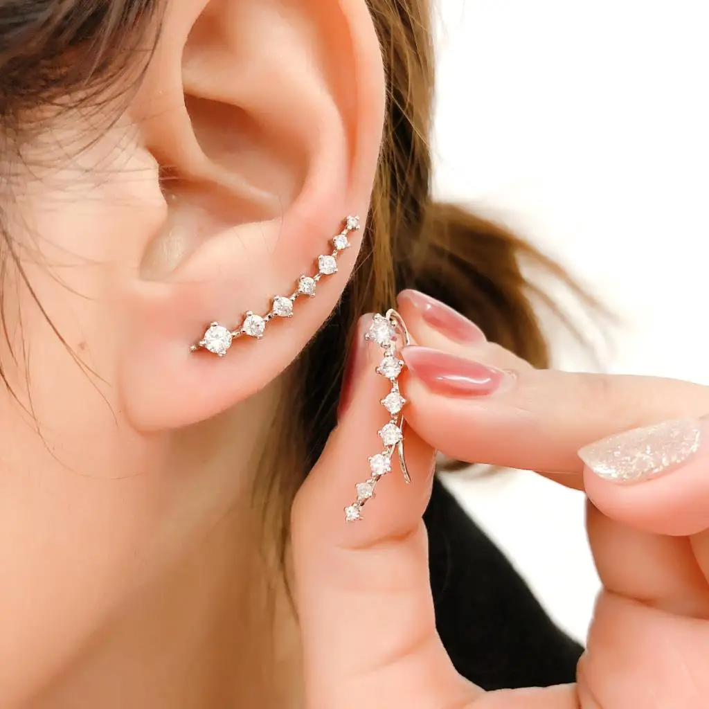 Earrings 1+1 GRATIS: Lang Elegant Clip-Aan Oorbellen voor Vrouwen