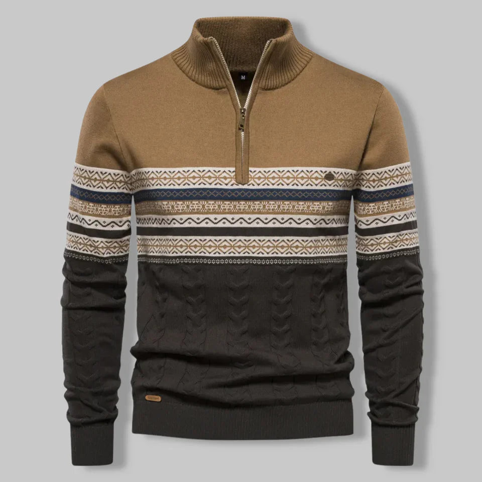 Marcatino™ |  Sweater Met Kwart Rits Voor Heren