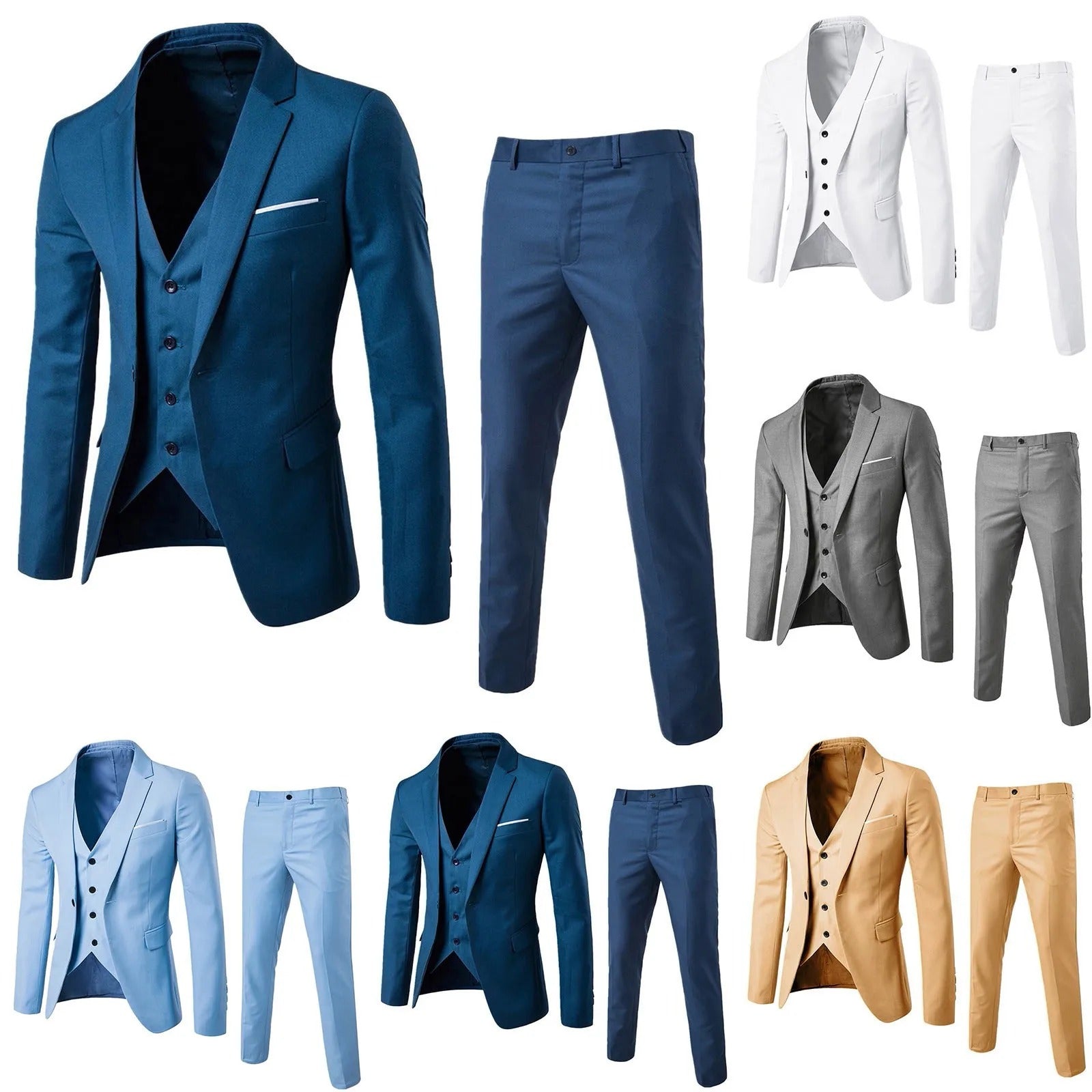 Marcatino™ | Elegant Driedelig Pak Voor Heren