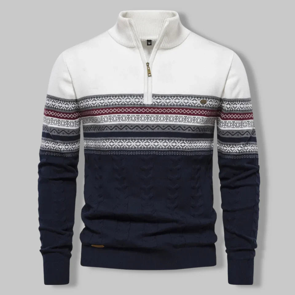 Marcatino™ |  Sweater Met Kwart Rits Voor Heren