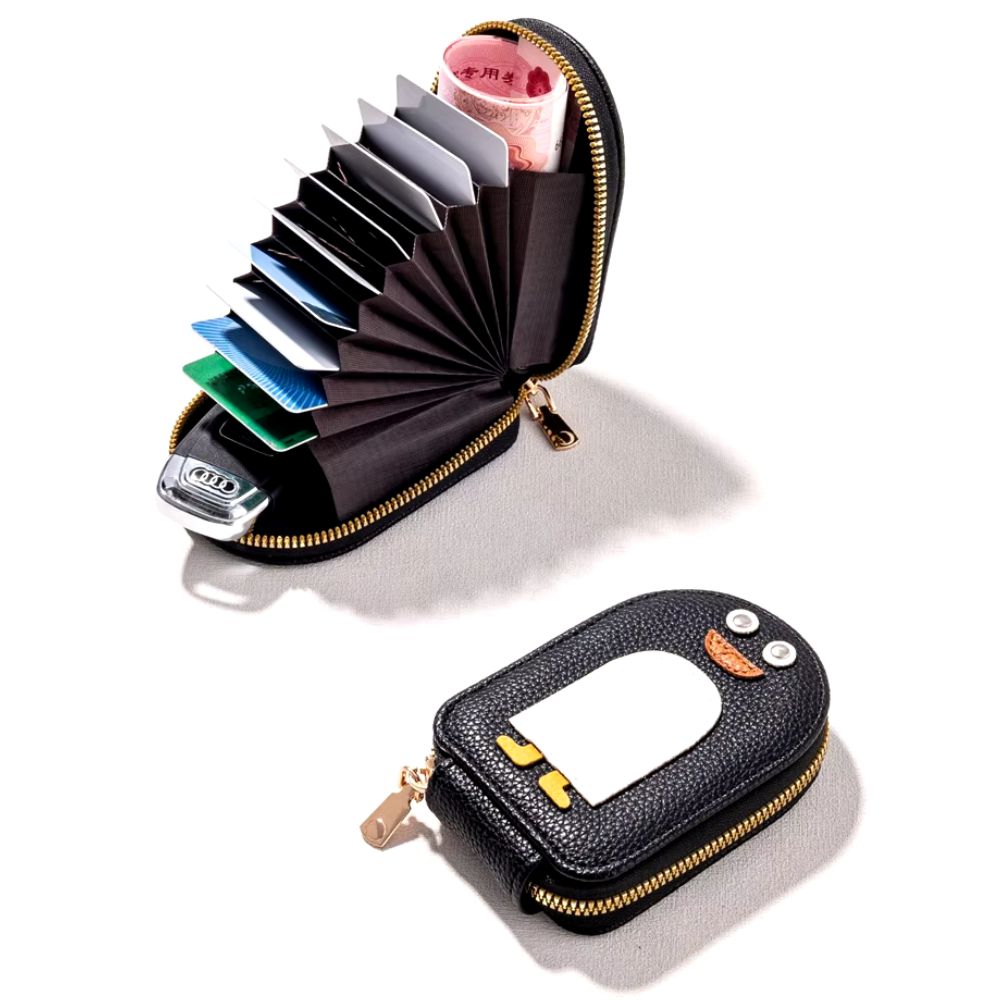 CuteWallet 1+1 GRATIS: Schattige Pinguïn Grote Capaciteit Kaarthouder en Portemonnee