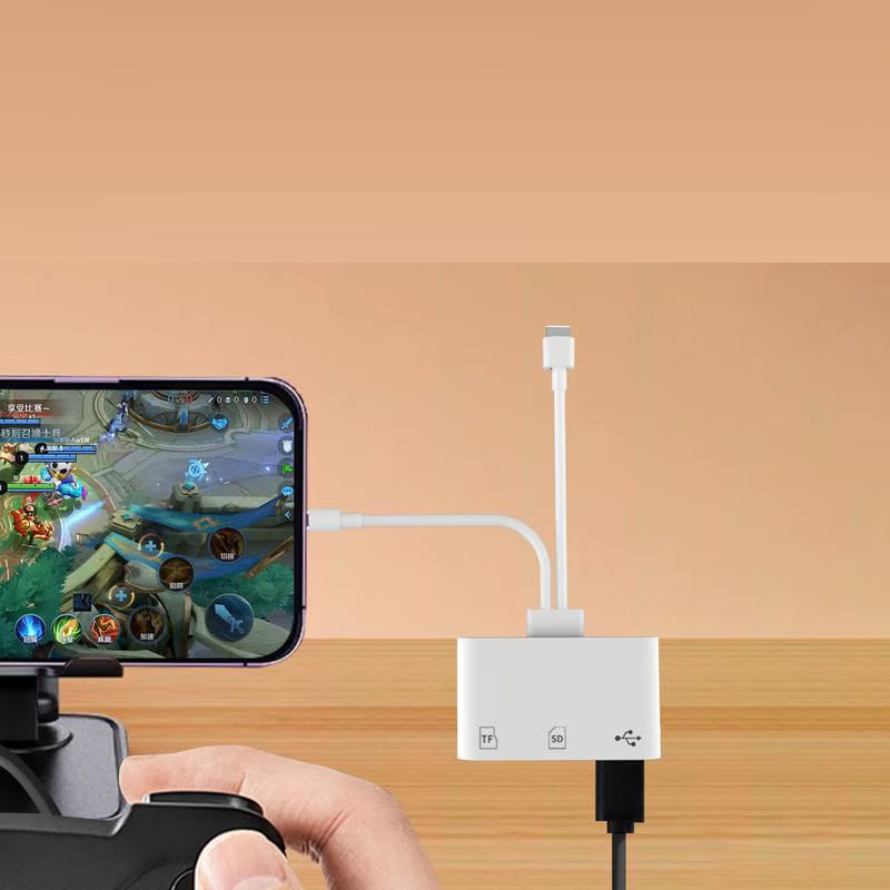 Marcatino™ CardReader: 3 in 1 Dubbel Poort Gadget Kaart Lezer