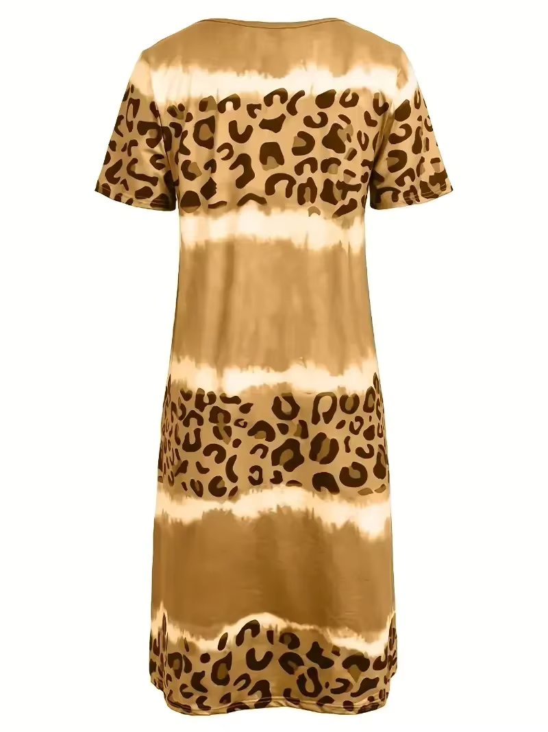Marcatino™ LeopardDress: Dames Luipaard Print Jurk