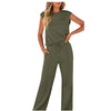 Marcatino™ ComfotableSet: Comfortabele Stijlvolle Met Mouwloze Top En Broek Set
