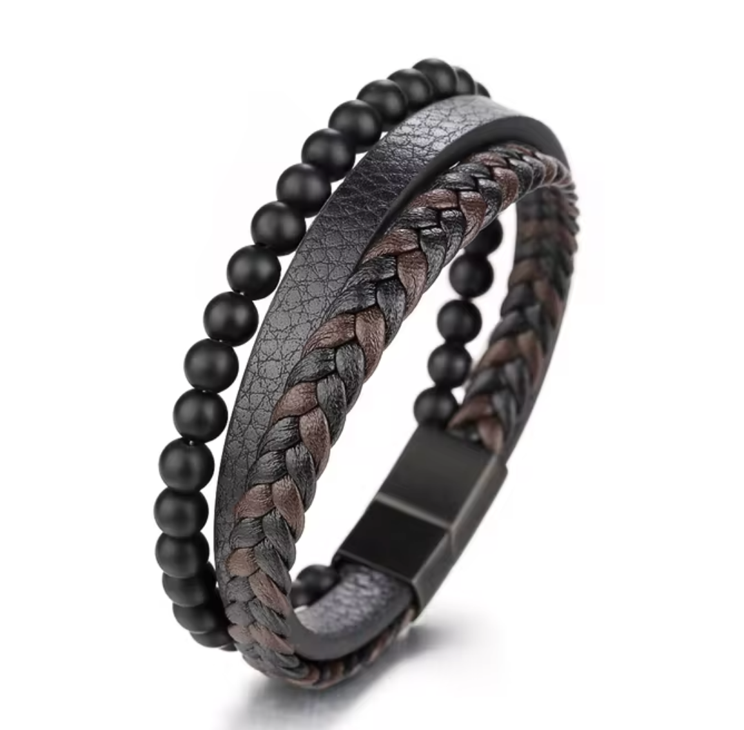 BraceletCharm 1+1 GRATIS: Kalmerende Natuurlijk Steen Anxiety Charme Armband
