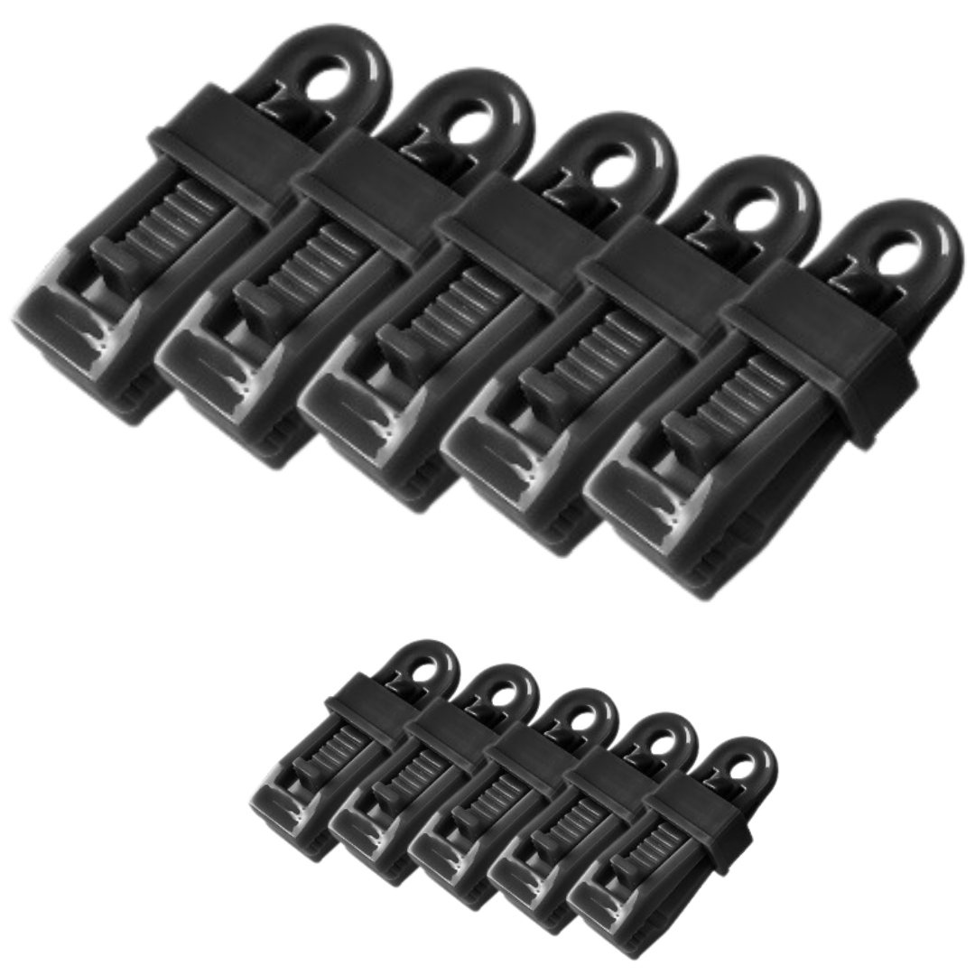 TentClamps 10+10 GRATIS: Tent En Schaduw Doek Verstelbaar Vergrendeling Clips