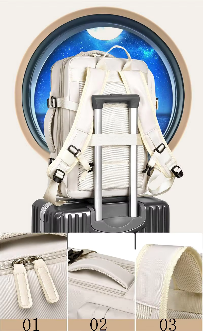 Marcatino™ TravelBackpack: Groot Duurzaam en Waterdicht Reizen Rugzak