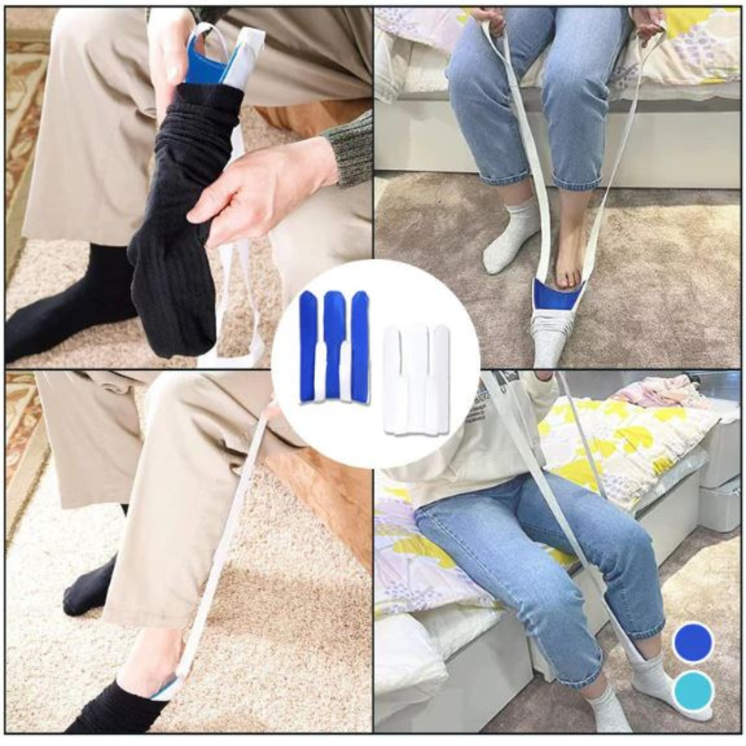 SockAid 1+1 GRATIS - Geen Buigen Sok Schuif Helper Hulp