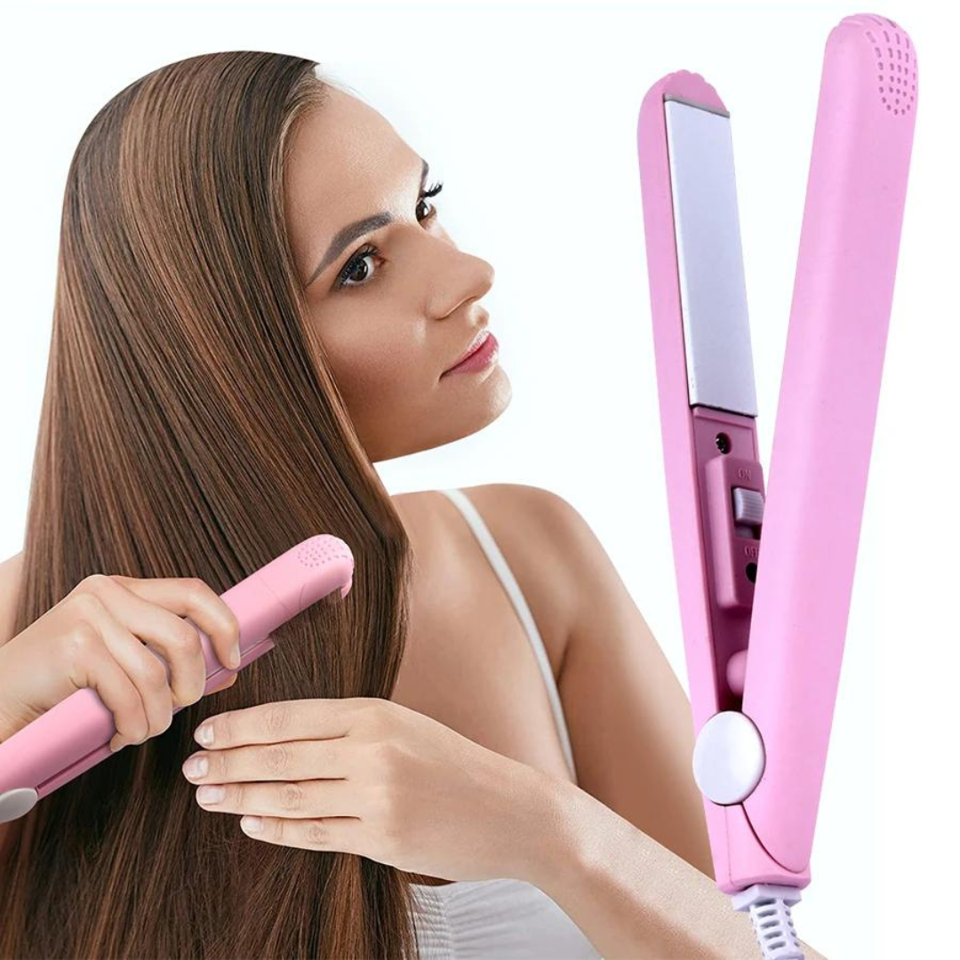 CurlingIron: 2-in-1 Mini Haarkruller En Stijltang